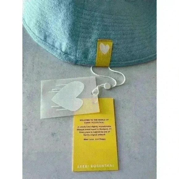 Kerri Rosenthal Terry Cloth Sunny Daze Bucket Hat surf Blue heart anthropologie main image 7
